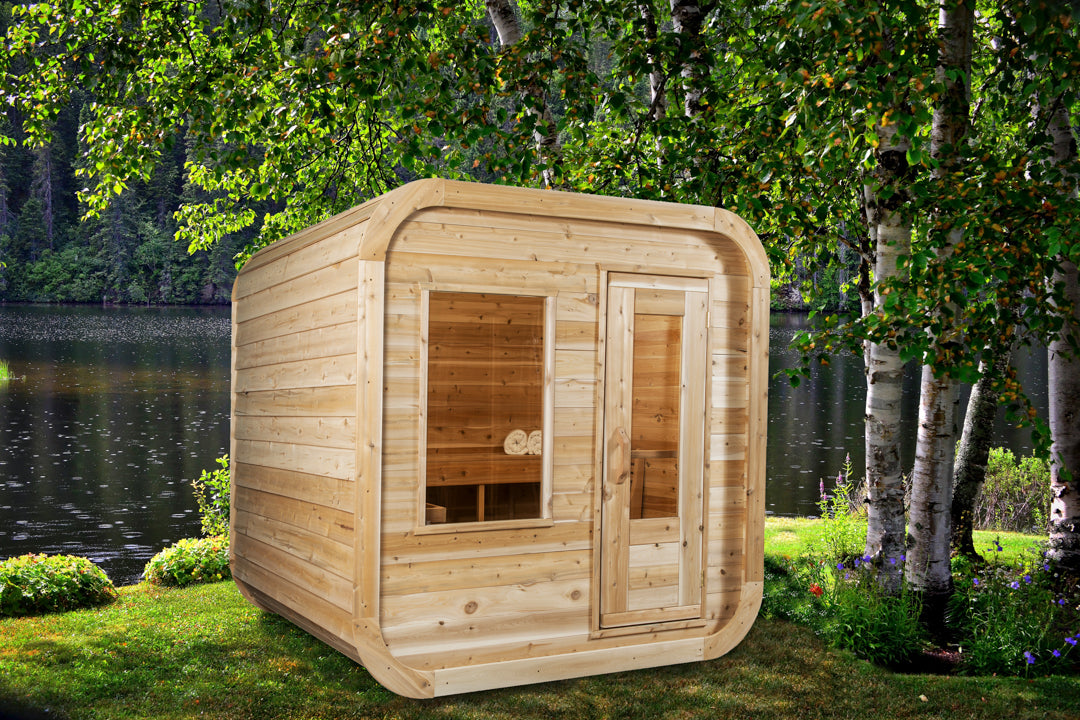 Canadian Timber CT Luna Outdoor Sauna | Premium Canadian Cedar Outdoor Sauna