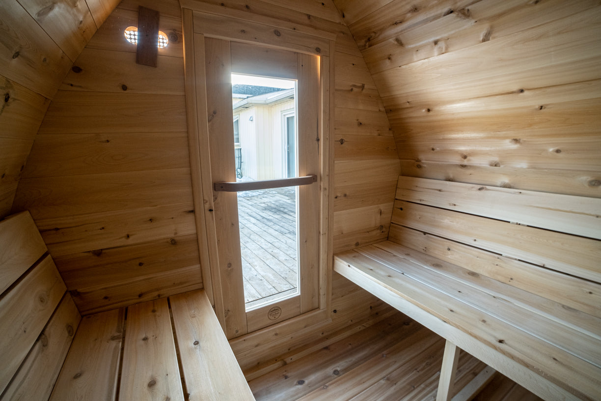 Canadian Timber CT Mini POD Outdoor Sauna | Premium Canadian Cedar Sauna