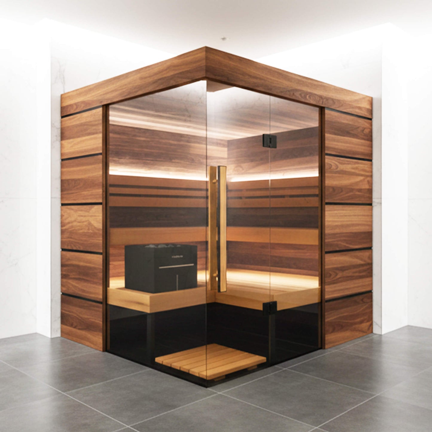 ThermaSol Astra 4-Person Indoor Sauna- Flame and Slate