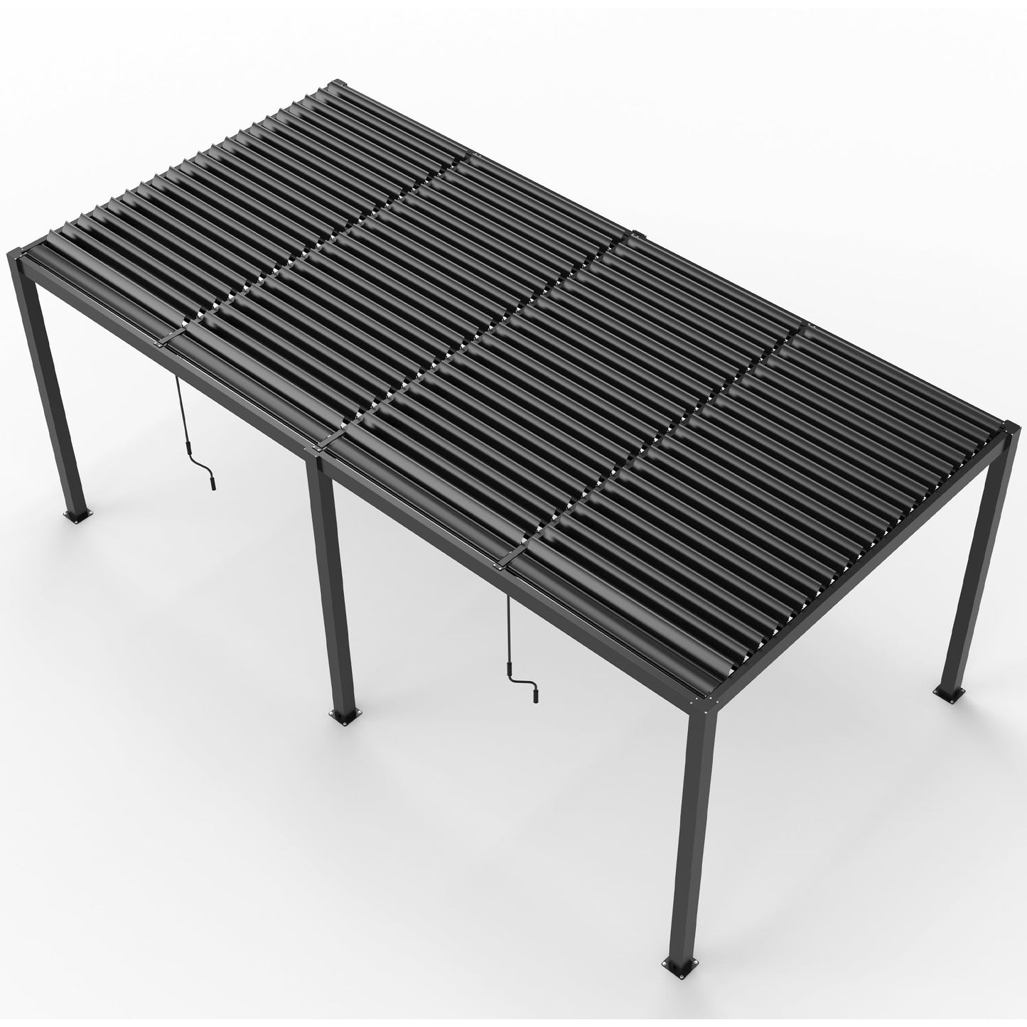 8610J 10' × 19' Premium Aluminum Louvered Pergola