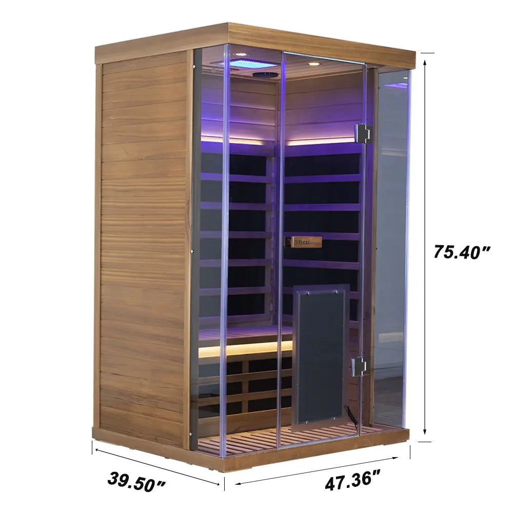 2 Person Red Cedar Far Infrared Sauna