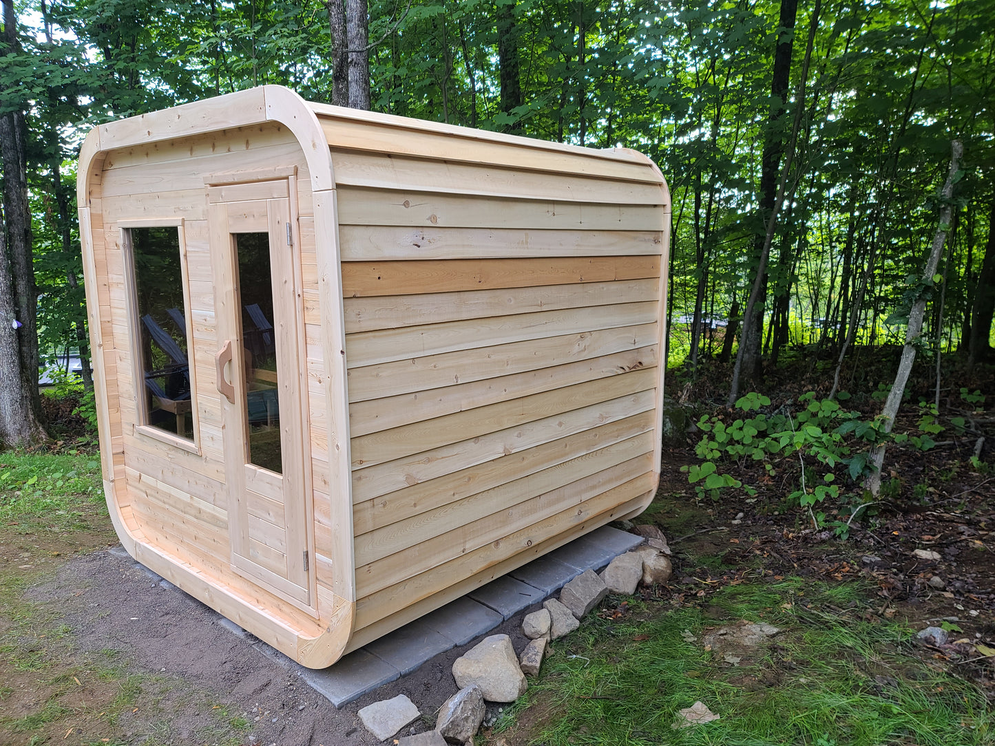 Canadian Timber CT Luna Outdoor Sauna | Premium Canadian Cedar Outdoor Sauna