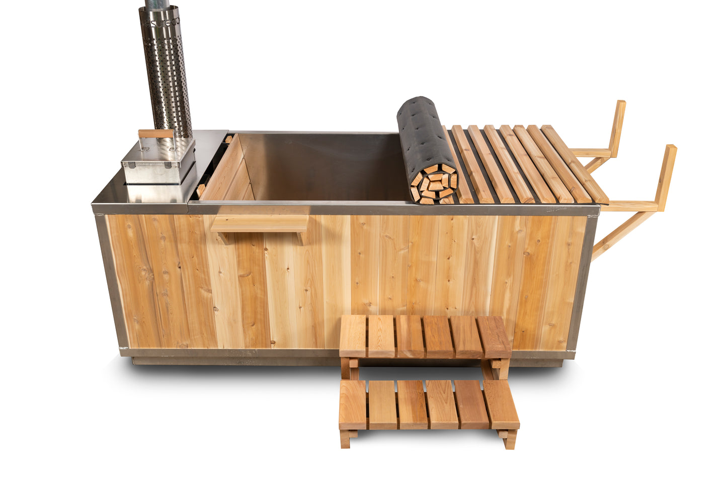Canadian Timber Starlight Wood-Fired Hot Tub | Premium Canadian Cedar Hot Tub