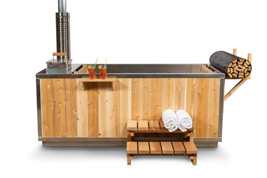 Canadian Timber Starlight Wood-Fired Hot Tub | Premium Canadian Cedar Hot Tub