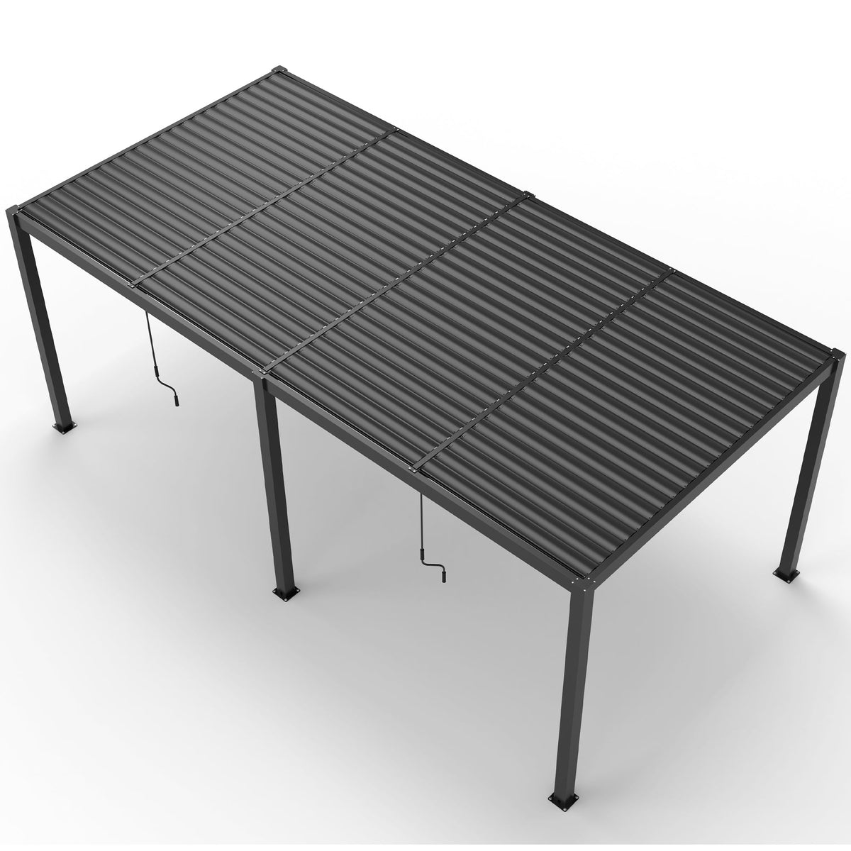 8610J 10' × 19' Premium Aluminum Louvered Pergola