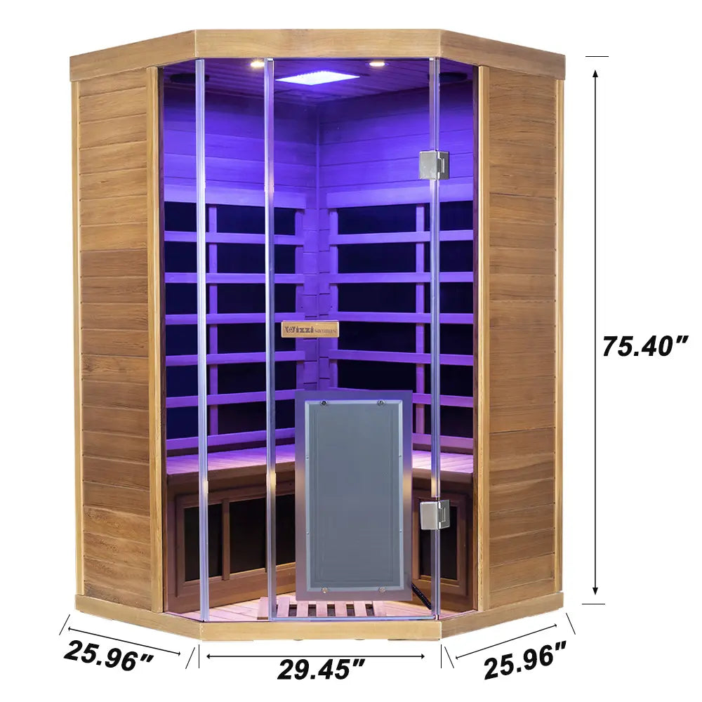 2 Person Far Infrared Sauna Red Cedar