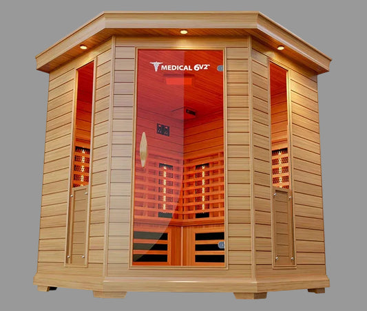 6 Person Indoor Infrared Full Spectrum Sauna | Medical 6 Plus™