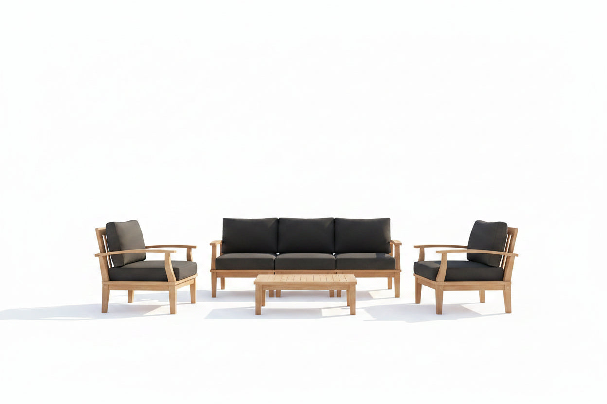 Marina 9 Piece Outdoor Patio Teak Set by Modway