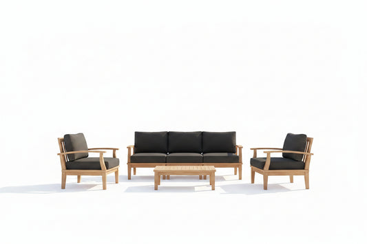 Marina 9 Piece Outdoor Patio Teak Set by Modway