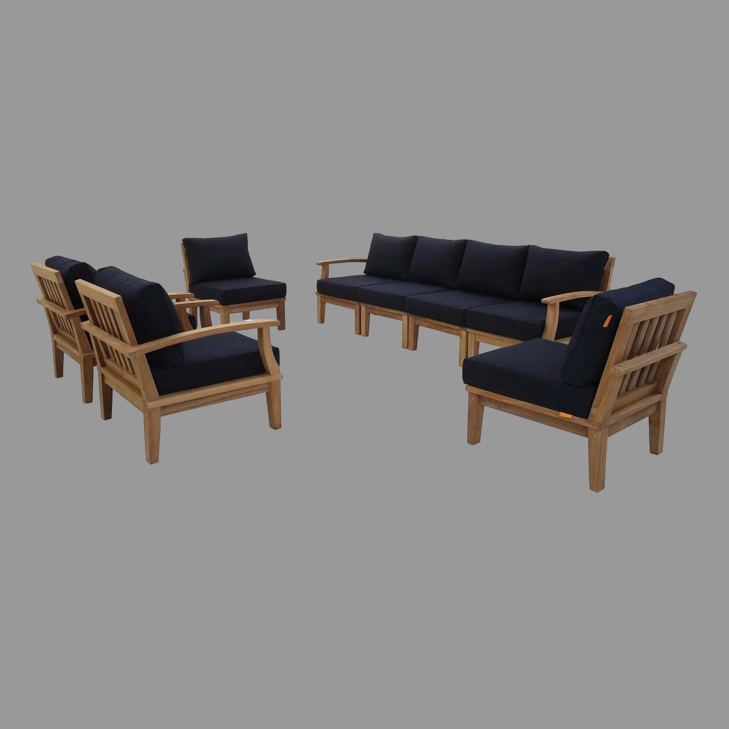 Marina 8 Piece Outdoor Patio Teak Set by Modway