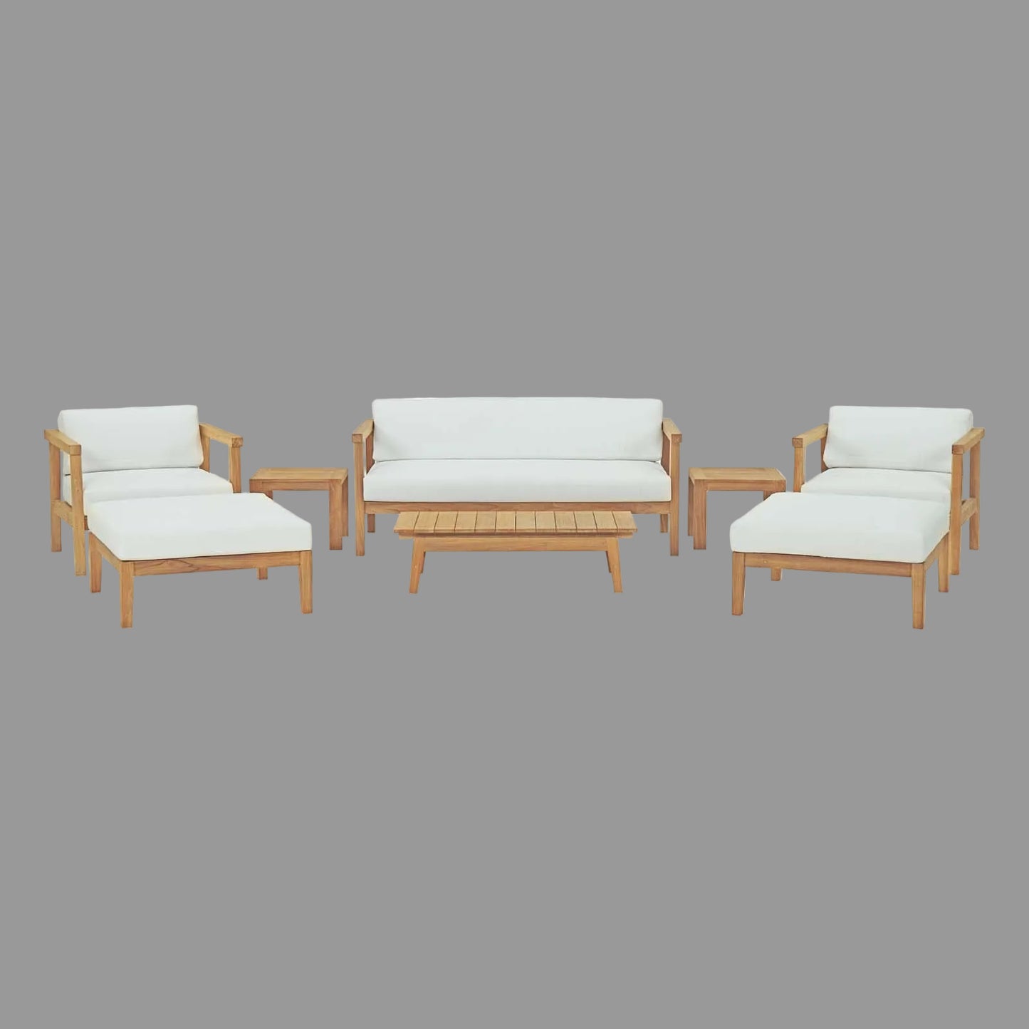 Bayport 8 Piece Outdoor Patio Teak Set by Modway