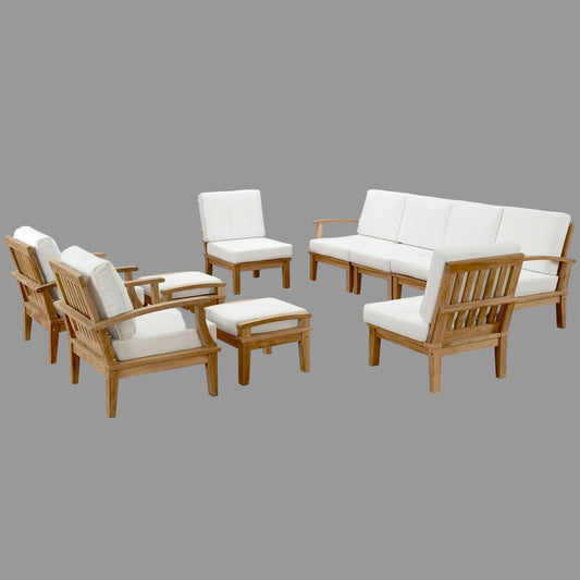 Marina 10 Piece Outdoor Patio Teak Set by Modway