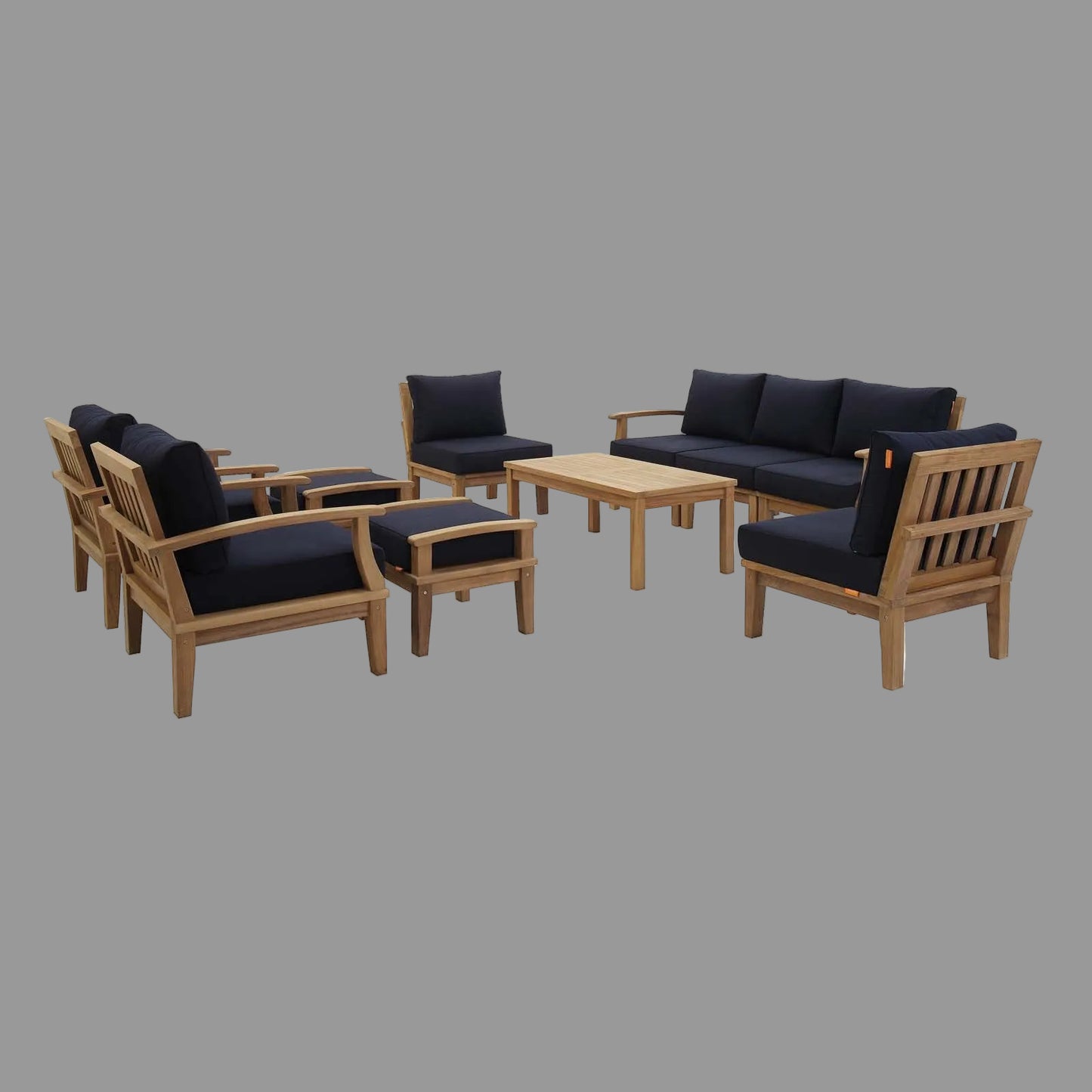 Marina 10 Piece Outdoor Patio Teak Set by Modway