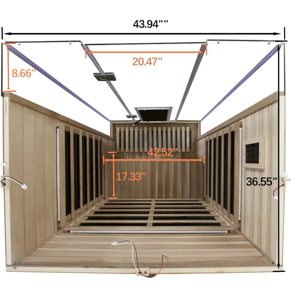 2 Person Red Cedar Far Infrared Sauna