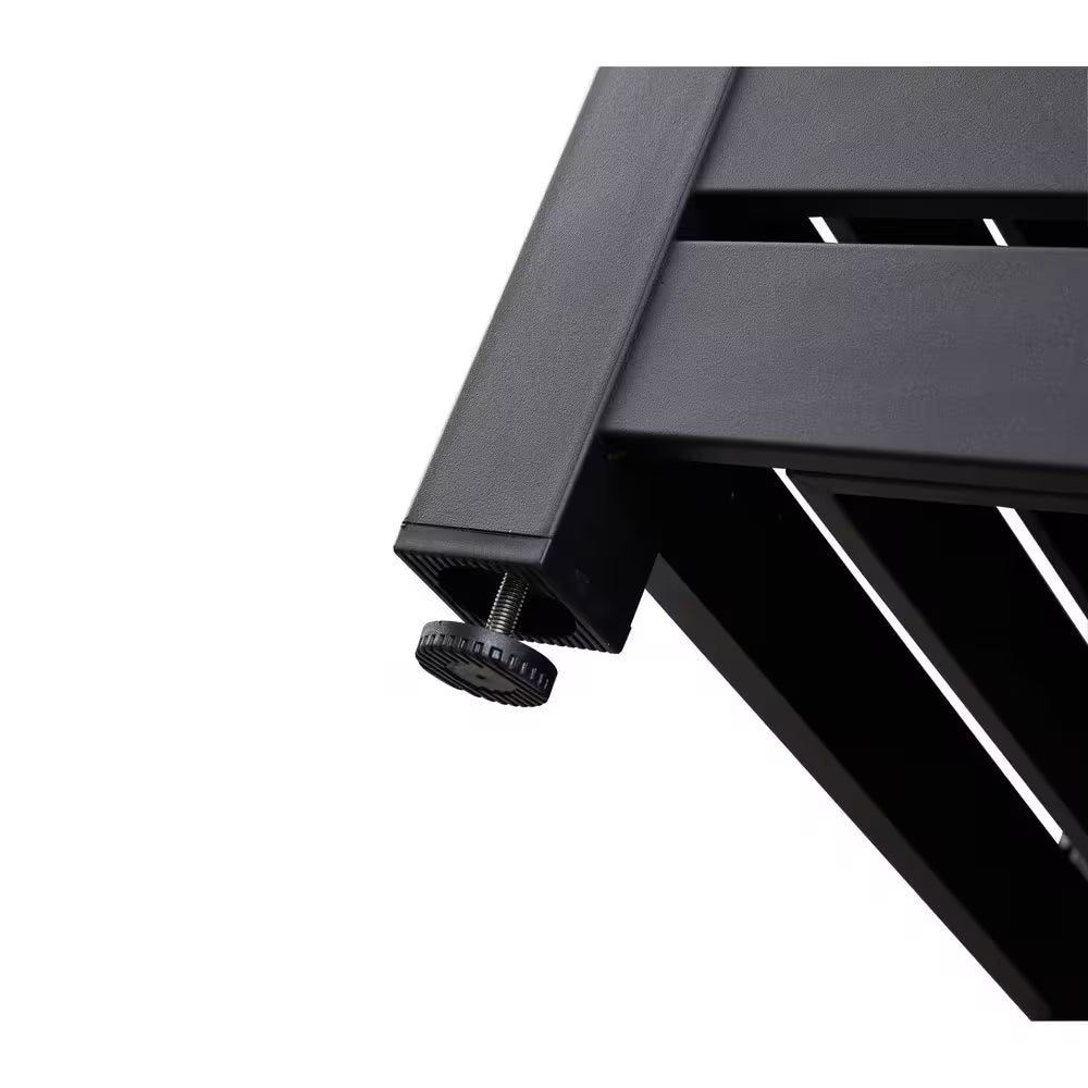 Fire Pit Table, 24.5 In. Square 50,000 BTU Auto-Ignition Propane Gas Fire Pit with Waterproof Cover (Black)