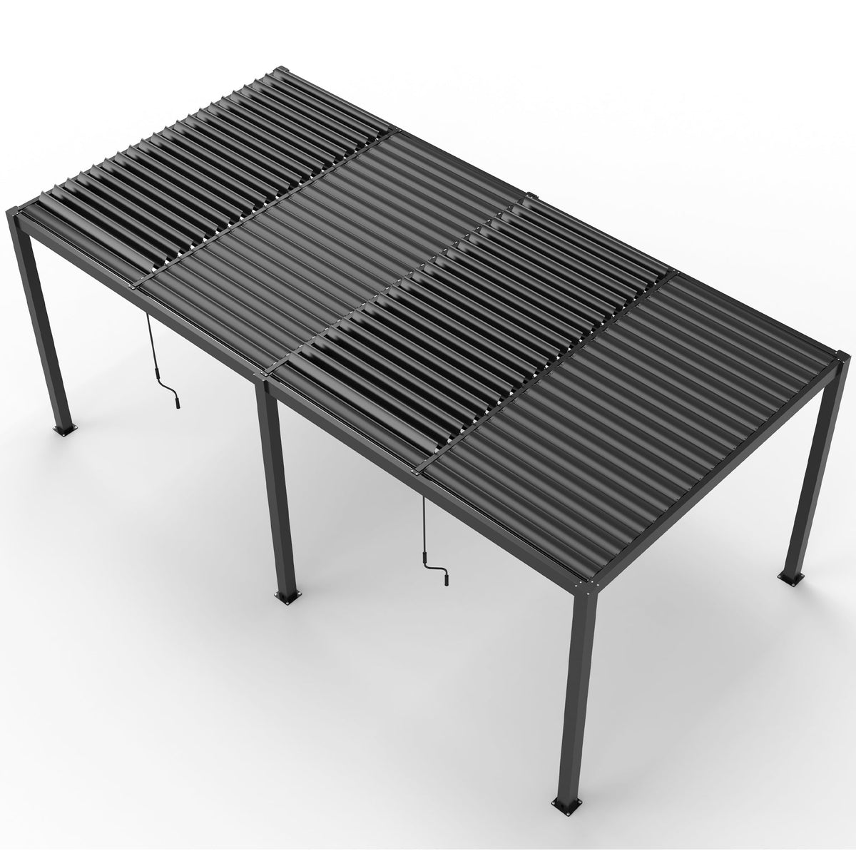 8610J 10' × 19' Premium Aluminum Louvered Pergola