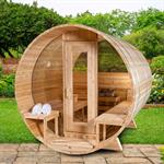 Canadian Timber CT Serenity Barrel Sauna with Windows | Premium Canadian Cedar Outdoor Sauna