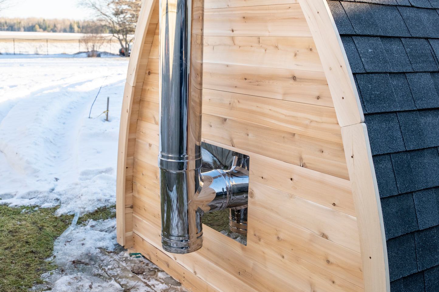 Canadian Timber CT Mini POD Outdoor Sauna | Premium Canadian Cedar Sauna
