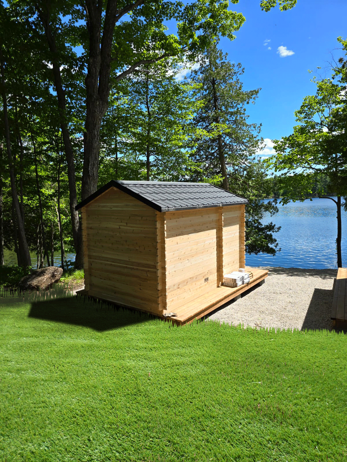 Canadian Timber Georgian Cabin Outdoor Sauna | Premium Canadian Cedar Outdoor Sauna
