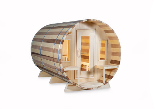 Canadian Timber CT Tranquility Barrel Sauna | Premium Canadian Cedar Outdoor Sauna