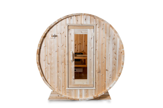 Canadian Timber CT Harmony Barrel Sauna | Outdoor Cedar Sauna