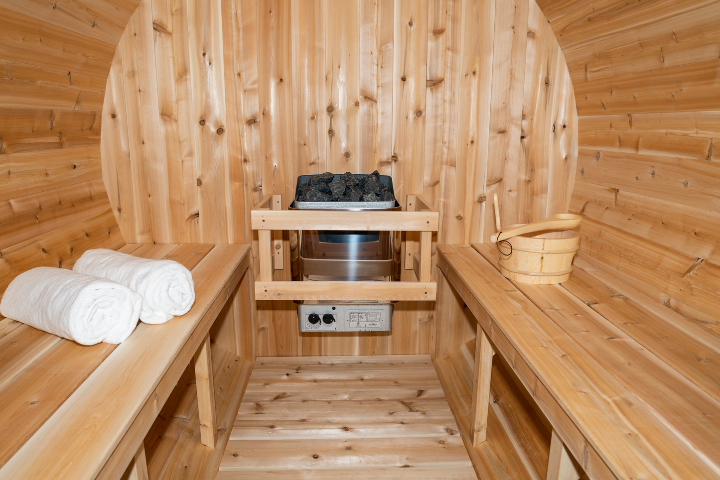 Canadian Timber CT Serenity Barrel Sauna | Premium Canadian Cedar Outdoor Sauna