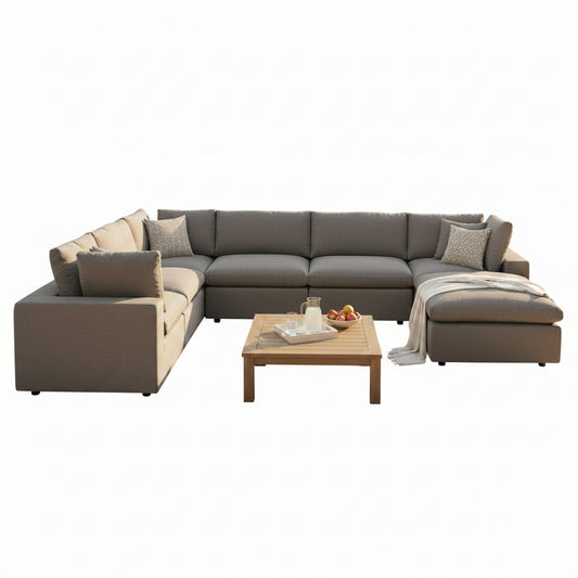 Commix 7-Piece Outdoor Patio Sectional Sofa by Modway