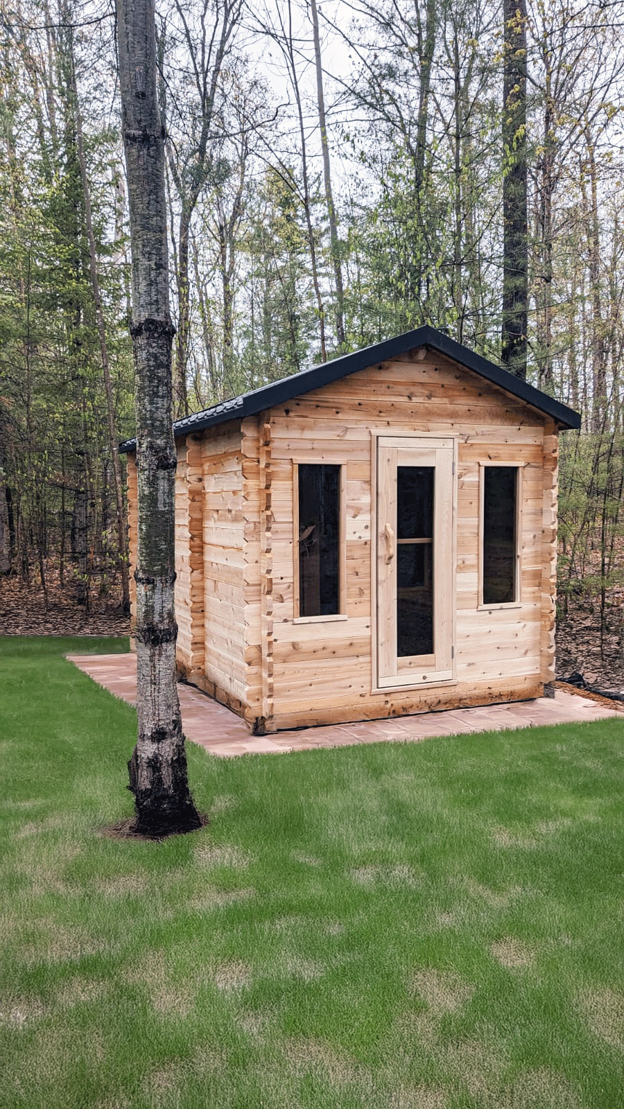 Canadian Timber Georgian Cabin Outdoor Sauna | Premium Canadian Cedar Outdoor Sauna