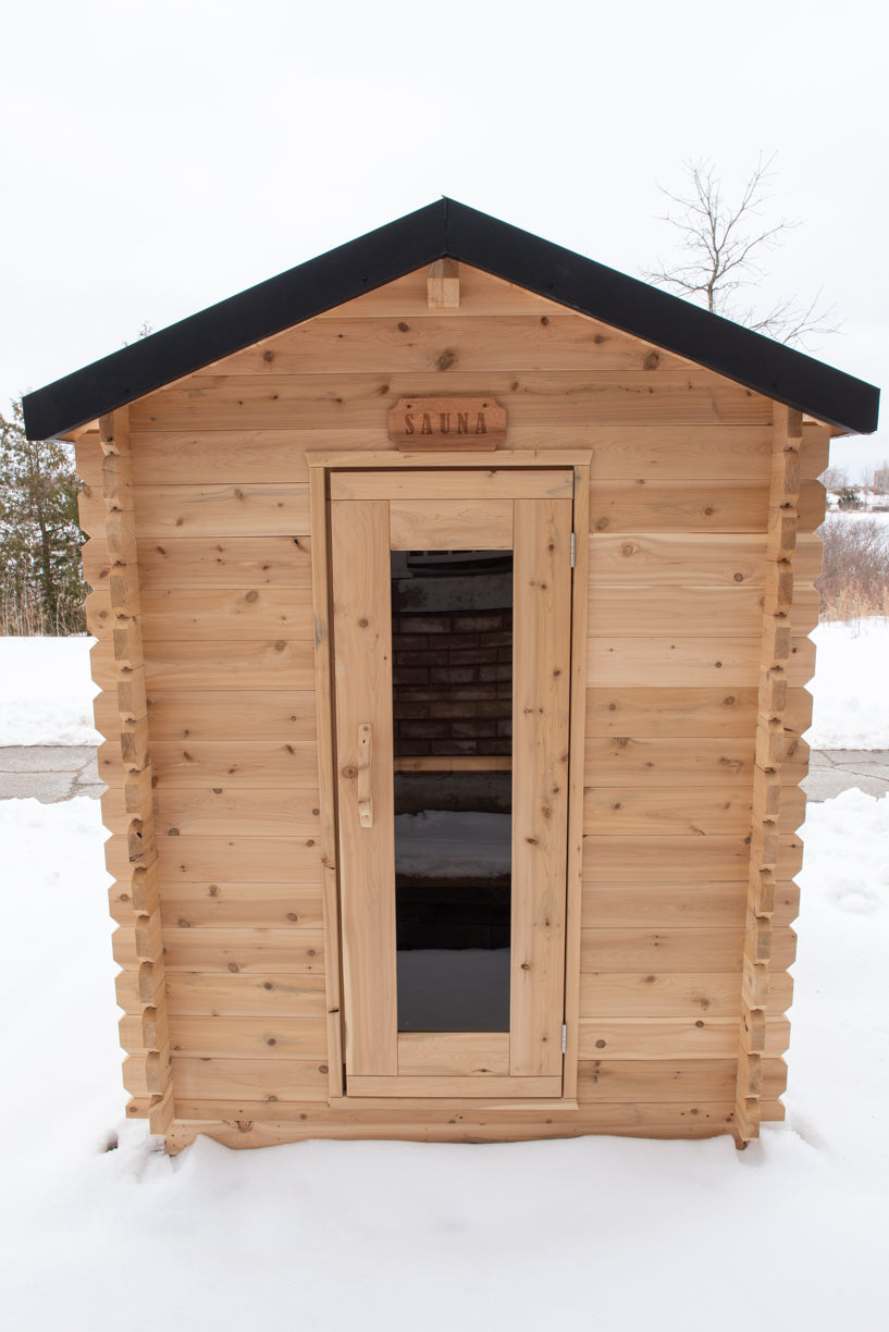 Canadian Timber CT Granby Cabin Outdoor Sauna | Premium Canadian Cedar Outdoor Sauna