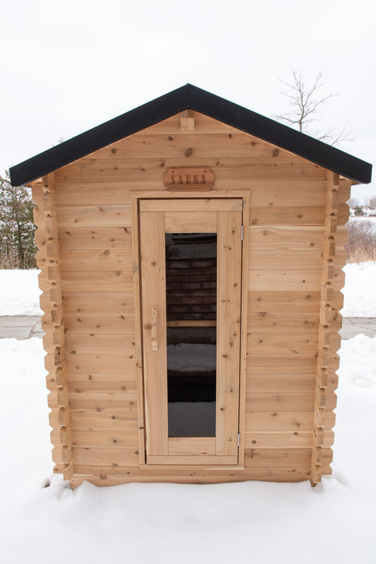 Canadian Timber CT Granby Cabin Outdoor Sauna | Premium Canadian Cedar Outdoor Sauna