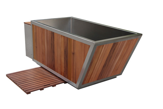 Ice Bath USA Red Cedar Steel Ice Bath with Water Cooling Chiller