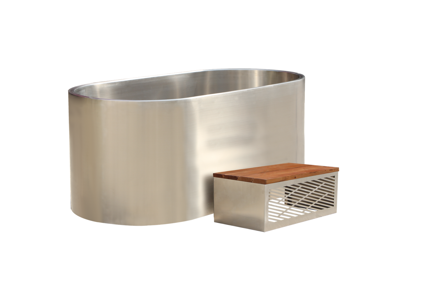 Ice Bath USA Oval Steel Ice Bath with Water Cooling Chiller