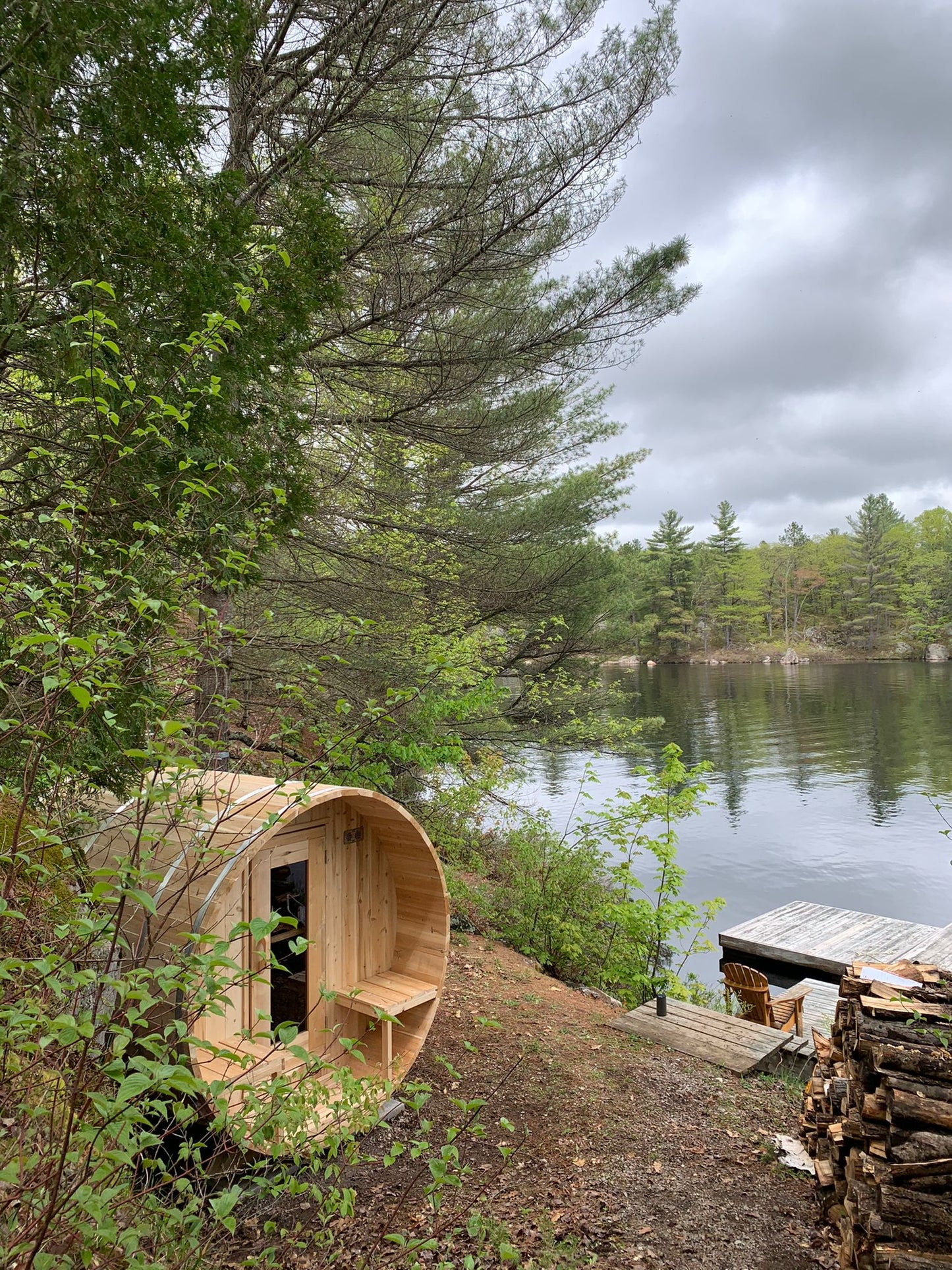 Canadian Timber CT Serenity Barrel Sauna | Premium Canadian Cedar Outdoor Sauna
