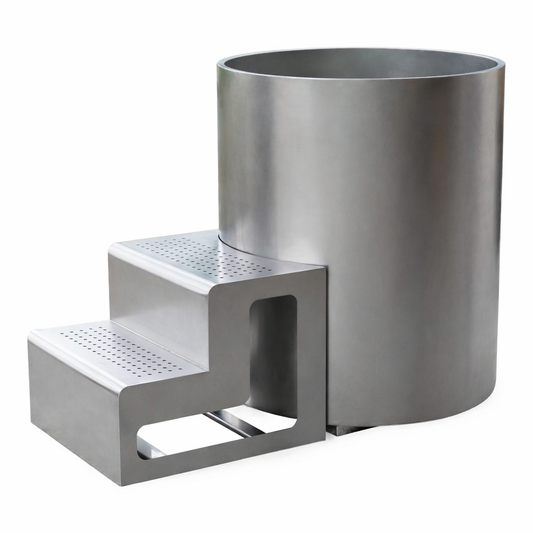 Ice Bath USA Steel Barrel Ice Bath with Water Cooling Chiller