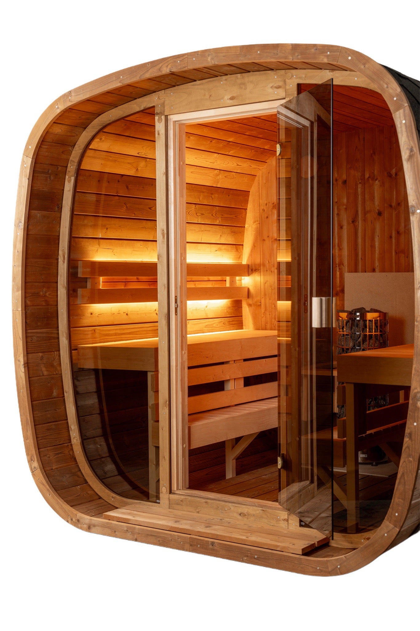 Orivon Auris Two Luxury Outdoor Cedar Sauna | 3–4 Person