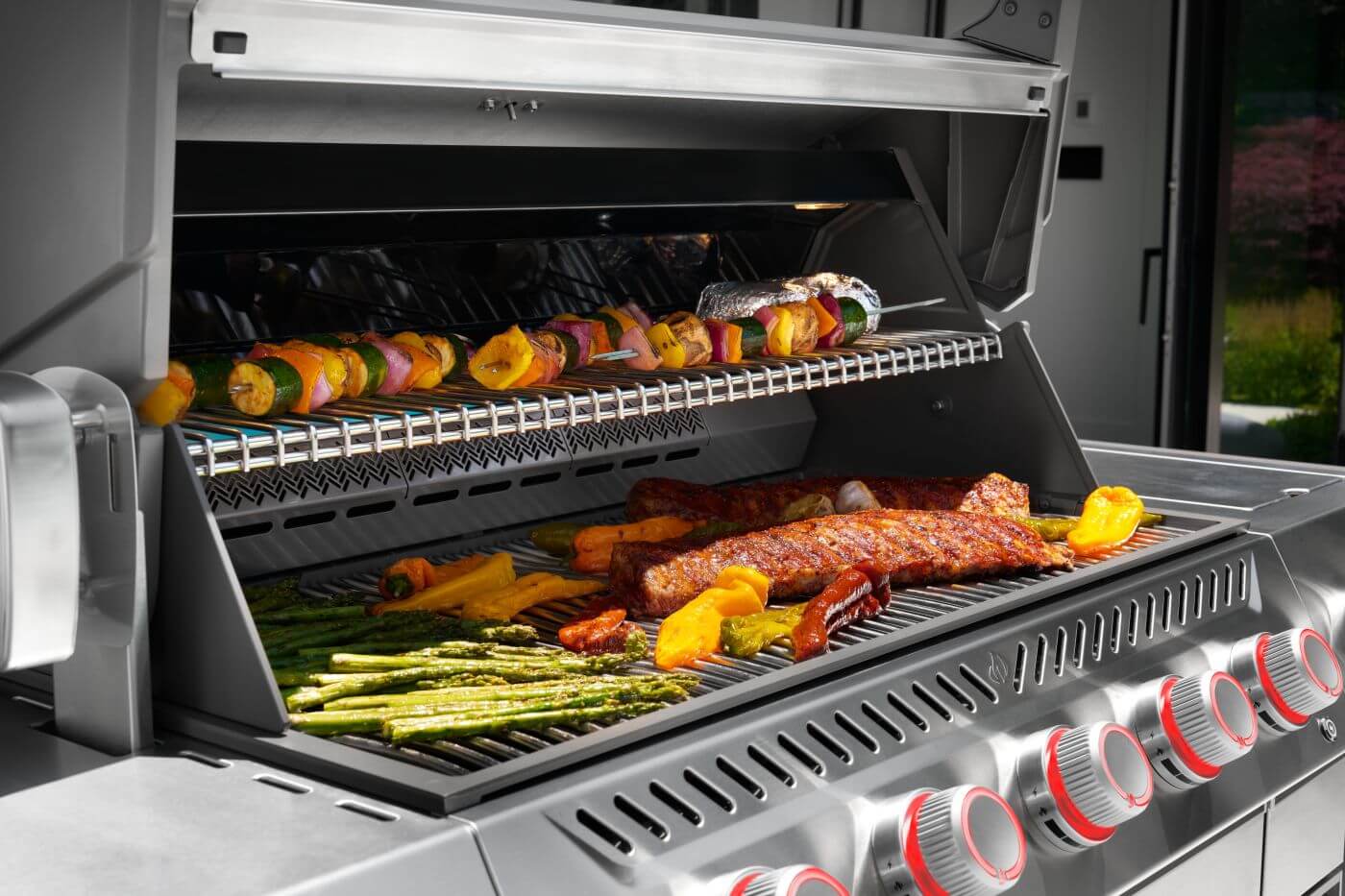 Patio Elegance Gas Grill Prestige PRO 665 Elite with Smart Technology & Electric Smoker Box