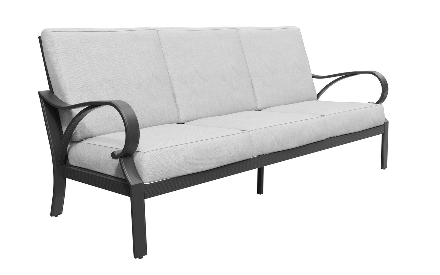 Puget 4-Piece Aluminum Living Room Set With Swivel Chairs