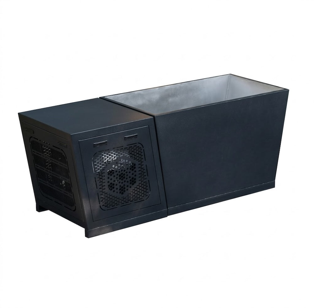 Ice Bath USA Black Rectangular Ice Bath Pro Series with Integrated Water Chiller