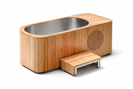 Ice Bath USA Cedar All-In-One Cold Plunge with Integrated Water Chiller
