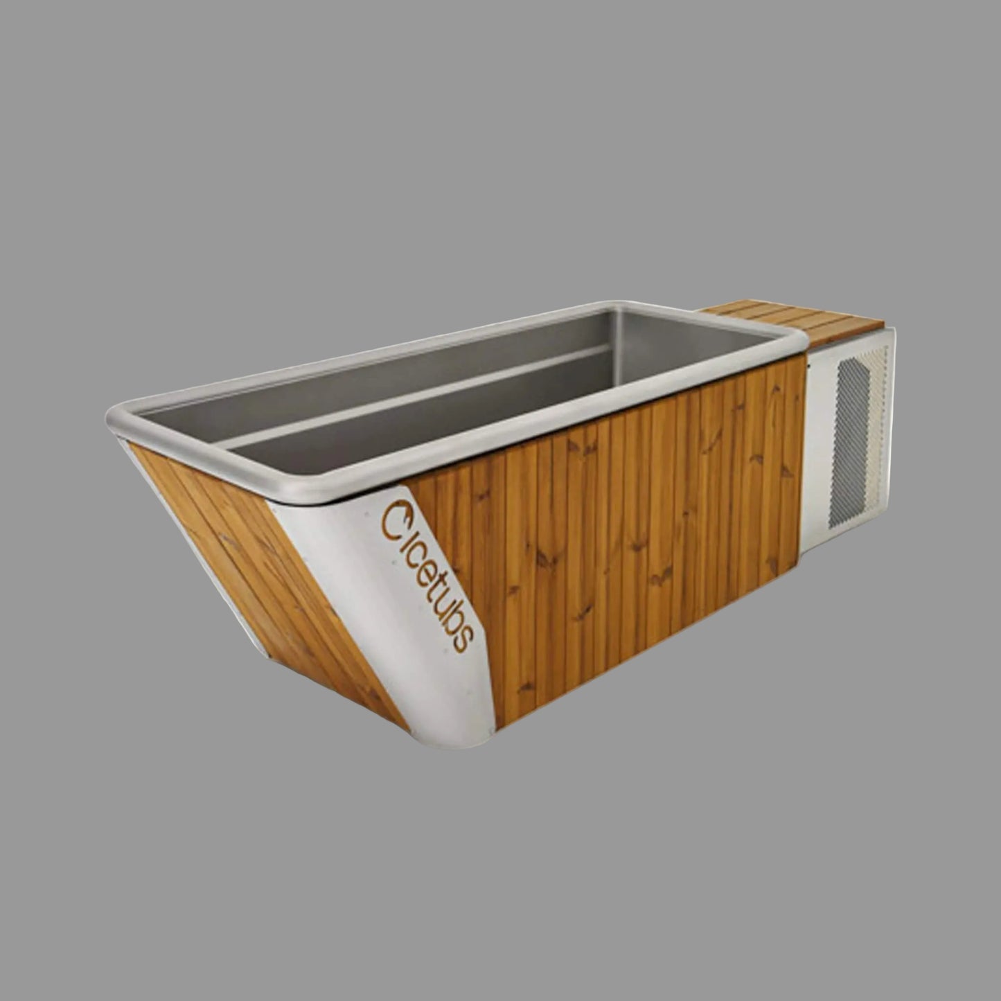 Icetubs IceBath Thermowood And Stainless Steel Cold Therapy Immersion Bath (SAK94720)