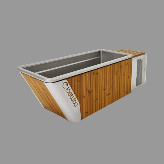 Icetubs IceBath Thermowood And Stainless Steel Cold Therapy Immersion Bath (SAK94720)