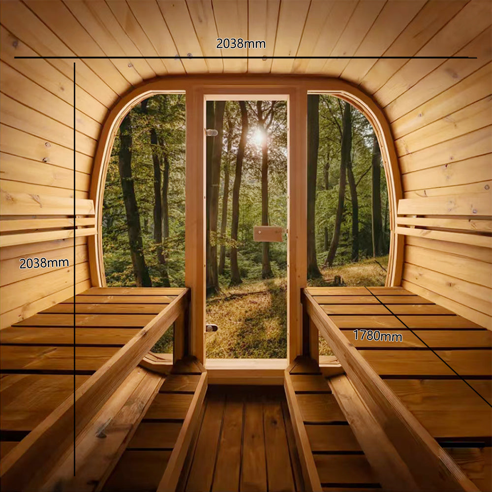 Orivon Auris Two Luxury Outdoor Cedar Sauna | 3–4 Person