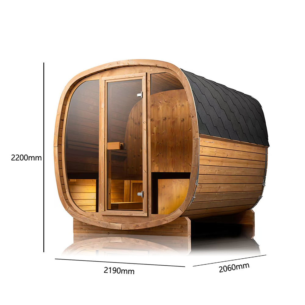 Orivon Auris Two Luxury Outdoor Cedar Sauna | 3–4 Person