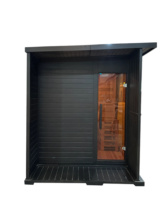 Helius Luxury Outdoor Square Sauna | 4 Person