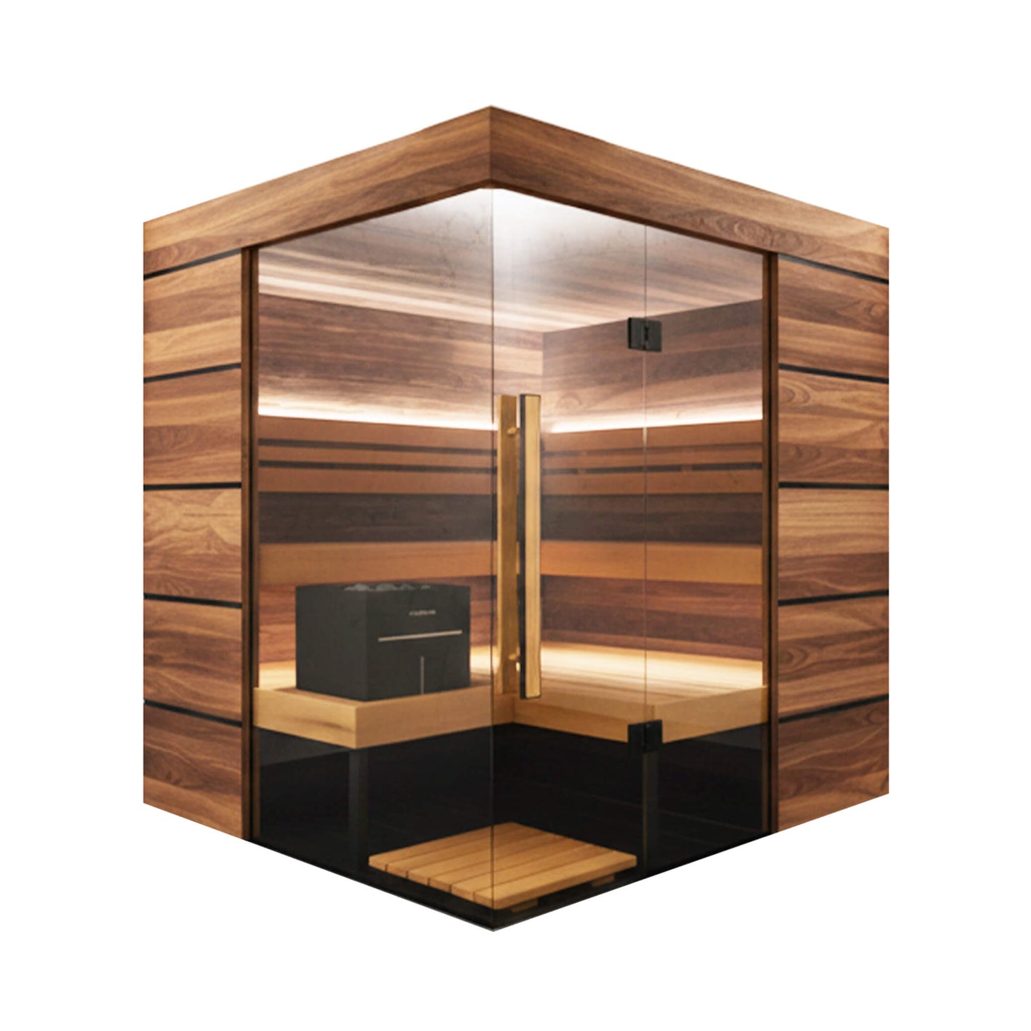 ThermaSol Astra 4-Person Indoor Sauna- Flame and Slate
