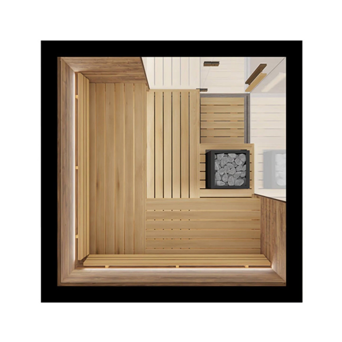 ThermaSol Astra 4-Person Indoor Sauna- Flame and Slate