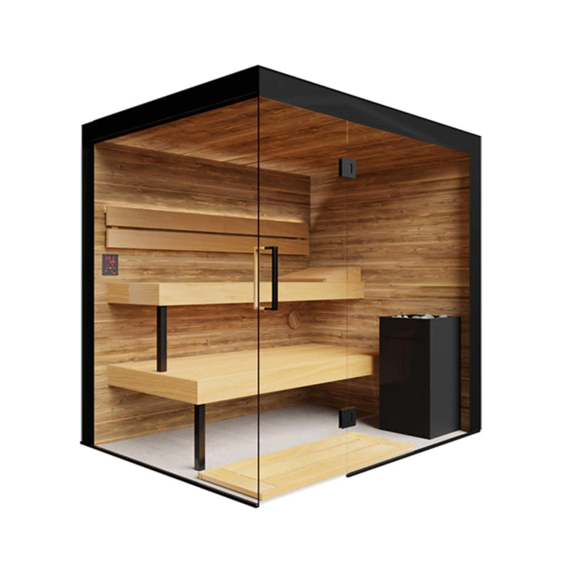ThermaSol Astra 4-Person Indoor Traditional Sauna with Harvia Heater